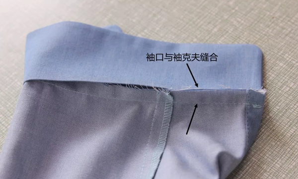 男衬衫袖子袖克夫（ ）